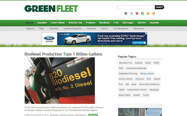 Green Fleet Magazine  from Chrome web store to be run with OffiDocs Chromium online