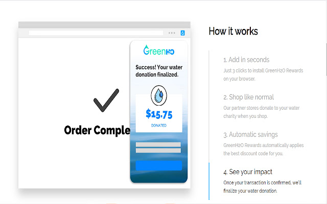GreenH2O Reward TEST  from Chrome web store to be run with OffiDocs Chromium online