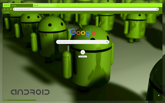 Green men abstraction  from Chrome web store to be run with OffiDocs Chromium online