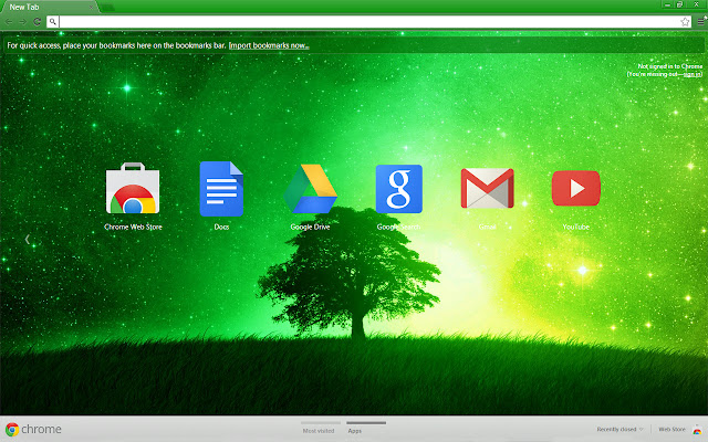 Green Neon Space  from Chrome web store to be run with OffiDocs Chromium online