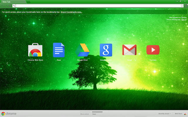 Green Neon Space  from Chrome web store to be run with OffiDocs Chromium online