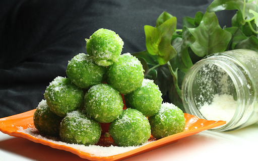 Green rice cake plate  from Chrome web store to be run with OffiDocs Chromium online