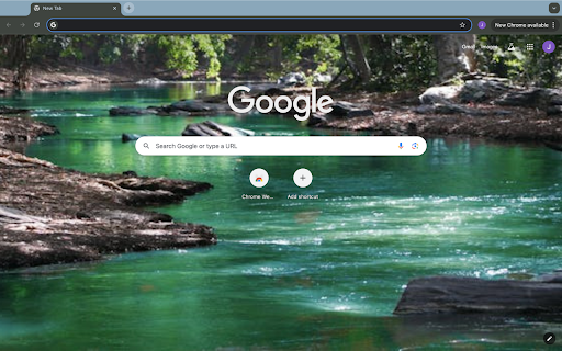 green stream and forest  from Chrome web store to be run with OffiDocs Chromium online