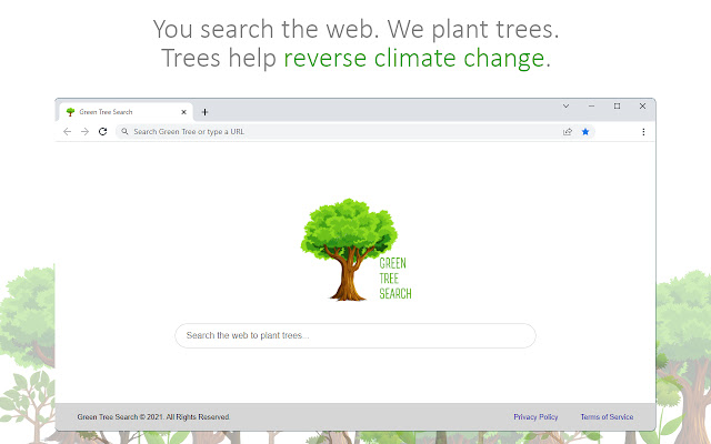 Green Tree Search  from Chrome web store to be run with OffiDocs Chromium online