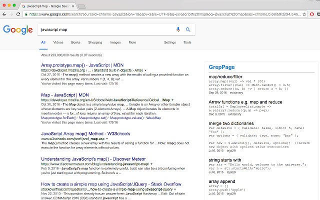 GrepPage Search  from Chrome web store to be run with OffiDocs Chromium online