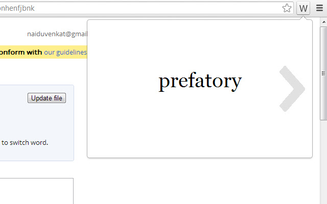 GRE Words  from Chrome web store to be run with OffiDocs Chromium online