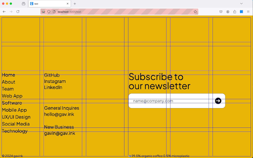 Gridt A highly customizable CSS Grid overlay for web developers  from Chrome web store to be run with OffiDocs Chromium online