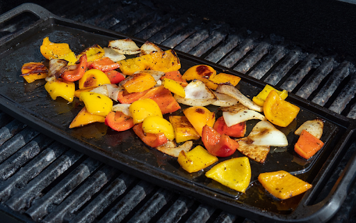 Grilled bell peppers  from Chrome web store to be run with OffiDocs Chromium online