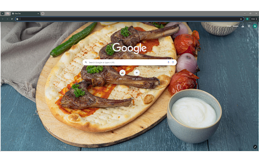 Grilled Lamb Chops on Pita Bread  from Chrome web store to be run with OffiDocs Chromium online
