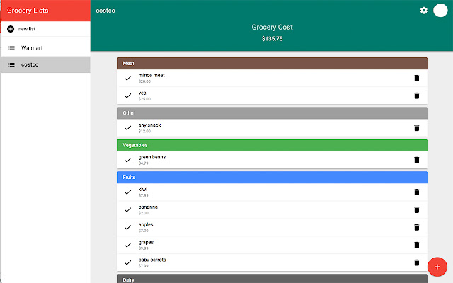 Grocer  from Chrome web store to be run with OffiDocs Chromium online