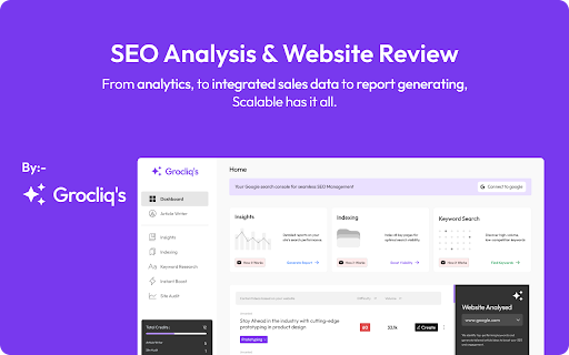 GroCliq  from Chrome web store to be run with OffiDocs Chromium online