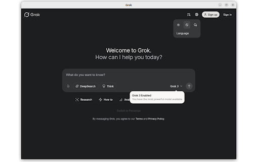 Grok 3  from Chrome web store to be run with OffiDocs Chromium online