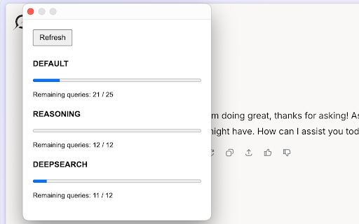 Grok Rate Limit Checker  from Chrome web store to be run with OffiDocs Chromium online