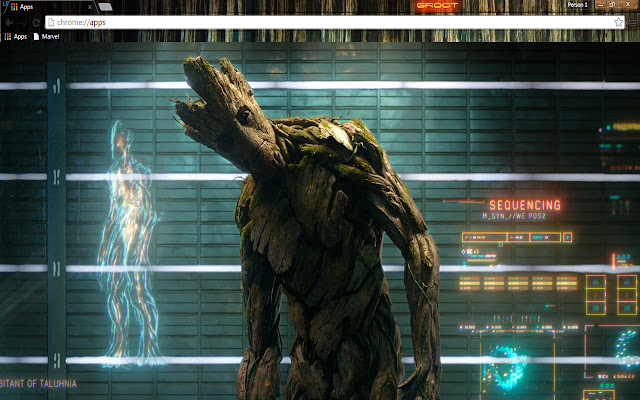 Groot از فروشگاه وب کروم برای اجرای آنلاین با OffiDocs Chromium