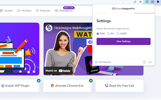 GrooveDesignerPro  from Chrome web store to be run with OffiDocs Chromium online