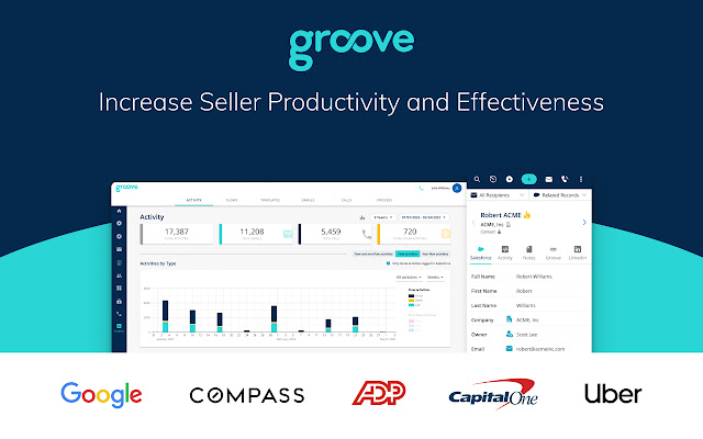 Groove for G Suite and Microsoft 365  from Chrome web store to be run with OffiDocs Chromium online