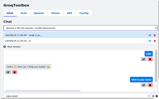Groq Toolbox  from Chrome web store to be run with OffiDocs Chromium online