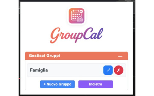 GroupCal Calendar Groups Manager  from Chrome web store to be run with OffiDocs Chromium online