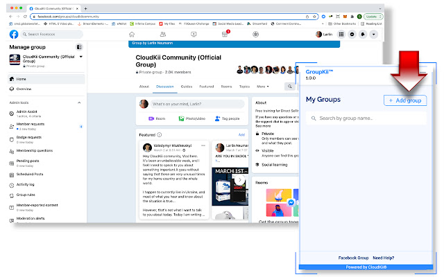GroupKii™  from Chrome web store to be run with OffiDocs Chromium online