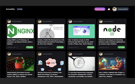 Growability Network  from Chrome web store to be run with OffiDocs Chromium online