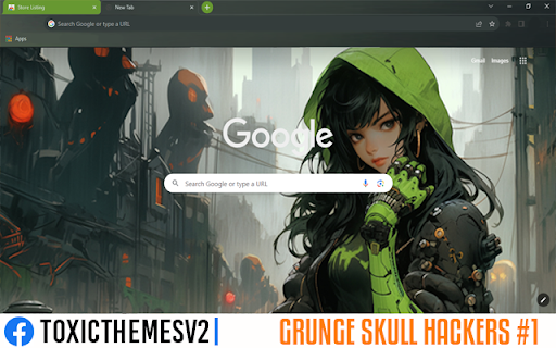 Grunge Skull Hackers #1  from Chrome web store to be run with OffiDocs Chromium online