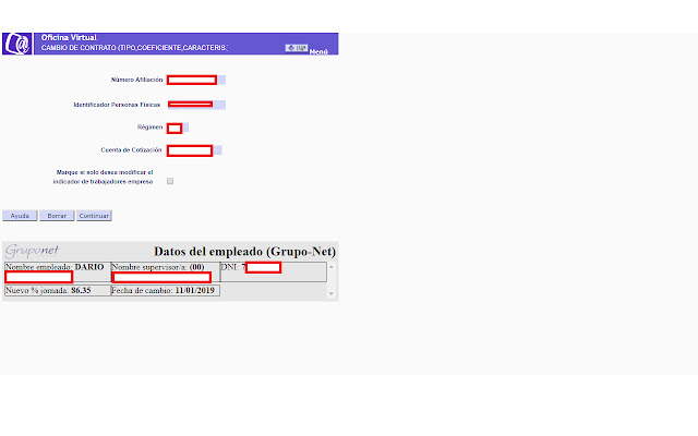 Grupo net Inserción de datos a la TGSS  from Chrome web store to be run with OffiDocs Chromium online