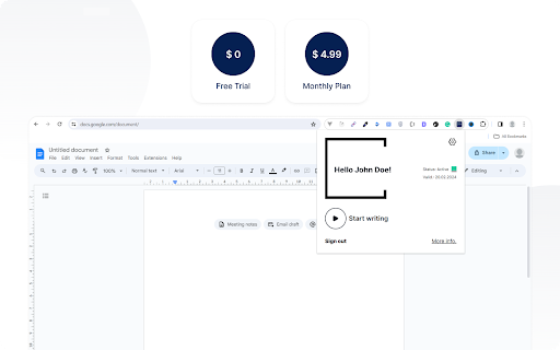 G Script  from Chrome web store to be run with OffiDocs Chromium online