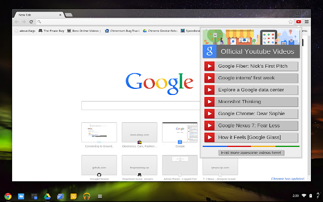 GS YT Ext  from Chrome web store to be run with OffiDocs Chromium online
