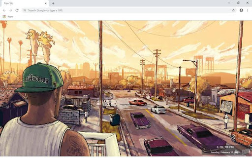 GTA San Andreas Wallpaper  from Chrome web store to be run with OffiDocs Chromium online