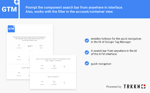 GTM Plus  from Chrome web store to be run with OffiDocs Chromium online