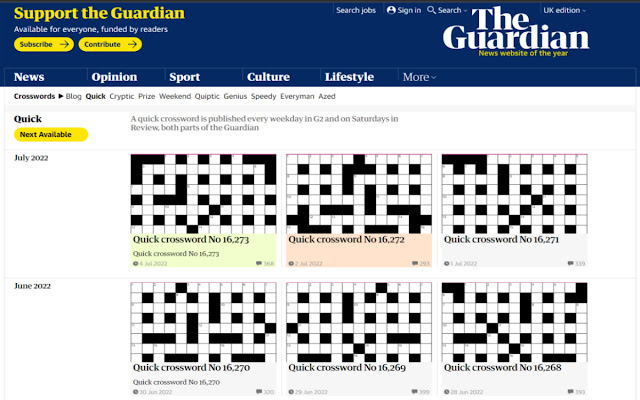 Guardian Crossword Progress Indicator  from Chrome web store to be run with OffiDocs Chromium online