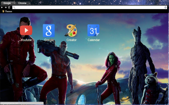 Guardians of the Galaxy de Chrome web store se ejecutará con OffiDocs Chromium en línea