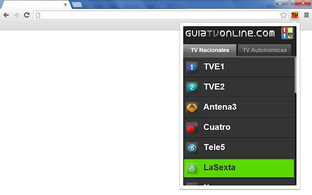 Guia TV  from Chrome web store to be run with OffiDocs Chromium online