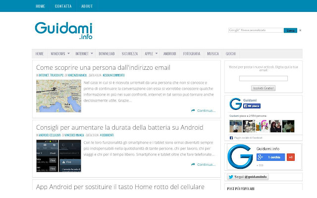 Guidami.info  from Chrome web store to be run with OffiDocs Chromium online