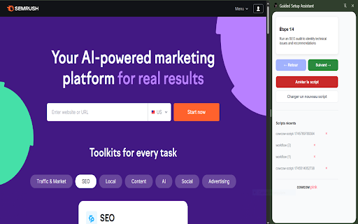 Guided Setup Assistant  from Chrome web store to be run with OffiDocs Chromium online