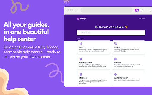 Guidejar: AI Powered SOPs  How To Guides  from Chrome web store to be run with OffiDocs Chromium online