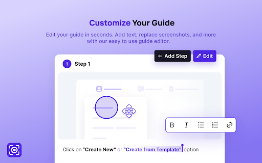 Guidemaker  from Chrome web store to be run with OffiDocs Chromium online