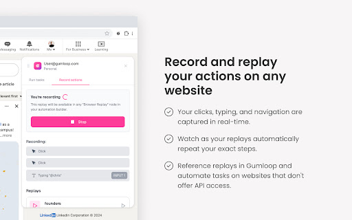 Gumloop  from Chrome web store to be run with OffiDocs Chromium online