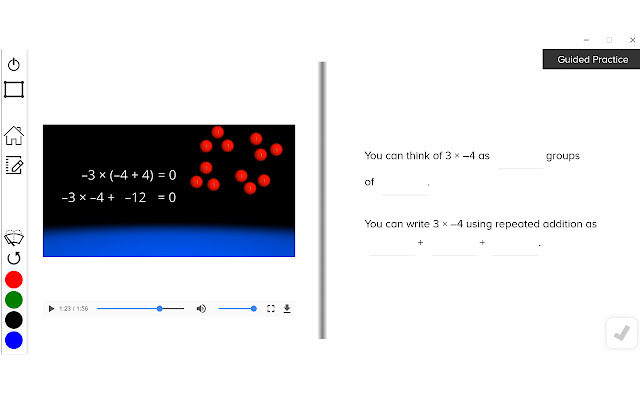 Guzinta Math: Multiply and Divide Negatives  from Chrome web store to be run with OffiDocs Chromium online