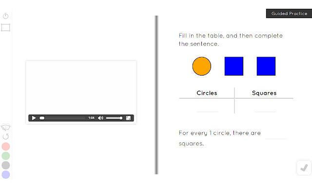 Guzinta Math: Ratio Tables  from Chrome web store to be run with OffiDocs Chromium online