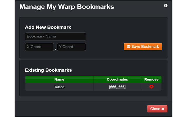 GW Warp Bookmarks  from Chrome web store to be run with OffiDocs Chromium online