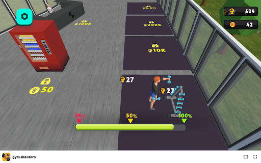 gym masters Casual  Adventure  Simulation Game  from Chrome web store to be run with OffiDocs Chromium online
