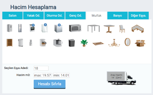 Hacim Hesapla  from Chrome web store to be run with OffiDocs Chromium online