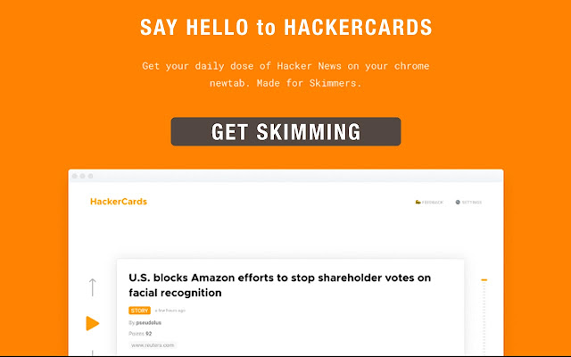 HackerCards  from Chrome web store to be run with OffiDocs Chromium online