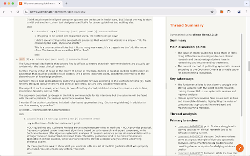 Hacker News Companion  from Chrome web store to be run with OffiDocs Chromium online