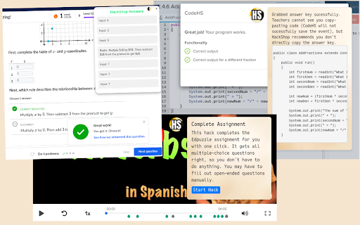 HackShop  from Chrome web store to be run with OffiDocs Chromium online