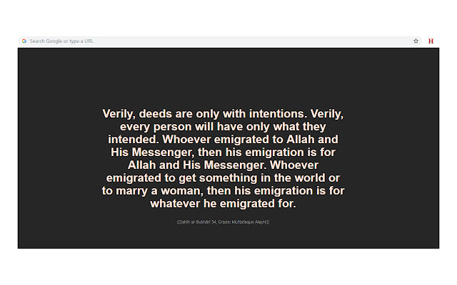 Hadith and Surah  from Chrome web store to be run with OffiDocs Chromium online