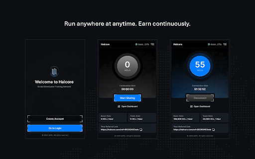 Halcore Extensions  from Chrome web store to be run with OffiDocs Chromium online