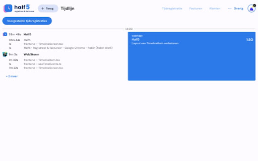 Half5  from Chrome web store to be run with OffiDocs Chromium online