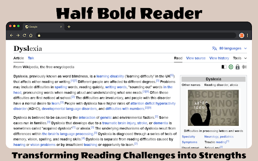 Half Bold Chrome Extension  from Chrome web store to be run with OffiDocs Chromium online